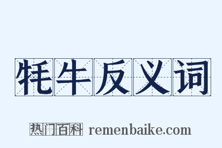 牦牛反义词是什么意思的图片